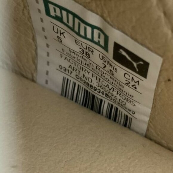 Fenty Puma by Rihanna Sandals 7.5 Leather Bow Front Platform Creeper - Picture 6 of 13